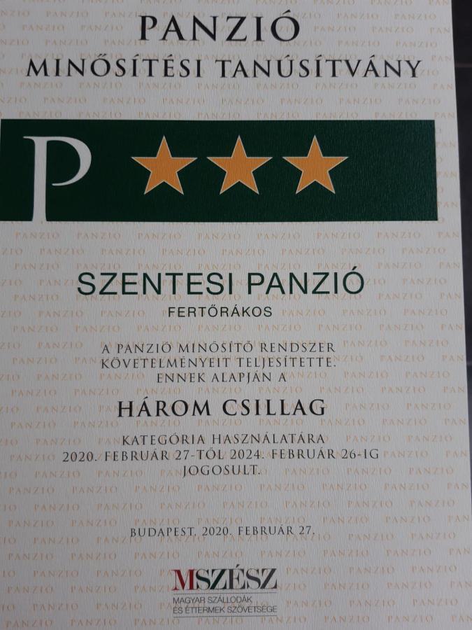 Bed and Breakfast Szentesi Panzio Фертёракош Экстерьер фото